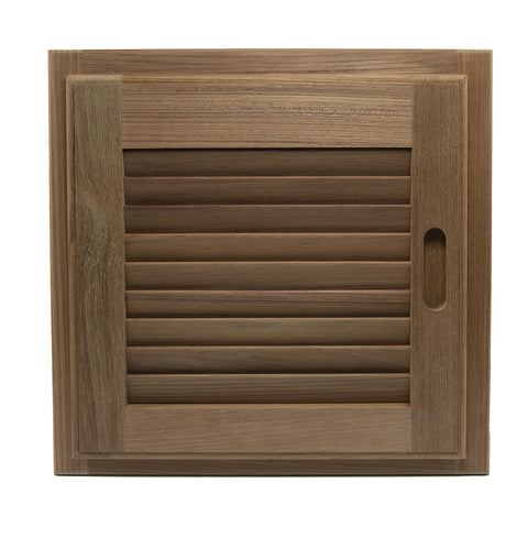 Whitecap Teak Louvered Door & Frame - Right Hand - 15