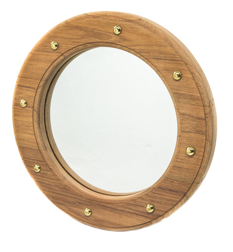 Whitecap Teak Porthole Mirror [62540]