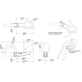 Scanstrut Scanpod Single Instrument Pod -Precut- Arm Mounted - Fits 1" - 1.3" Rails [SPR-1I-AM]