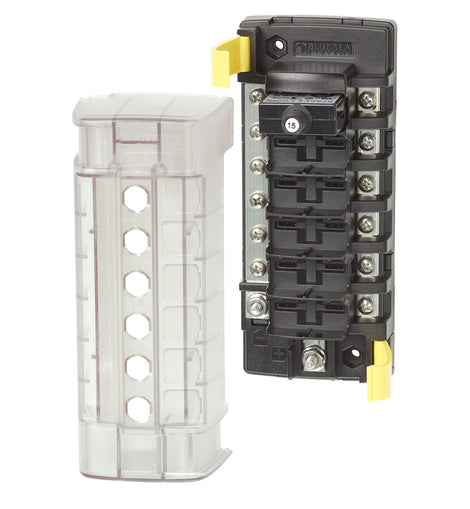 Blue Sea 5052 ST CLB Circuit Breaker Block - 6 Position w/Negative Bus [5052]