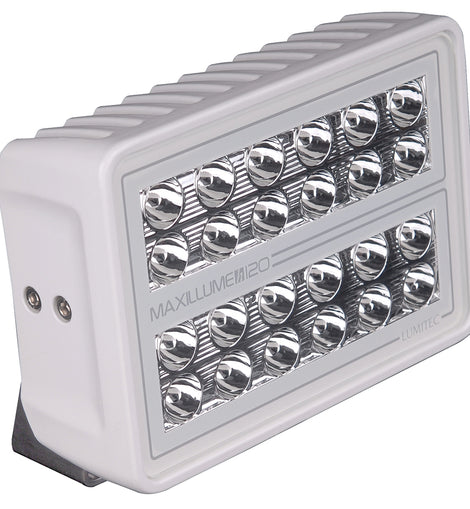 Lumitec Maxillume h120 - Trunnion Mount Flood Light - White Housing - White Dimming [101346]