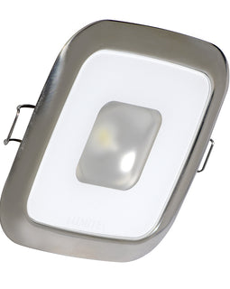 Lumitec Square Mirage Down Light - White Dimming, Red/Blue Non-Dimming - Polished Bezel [116118]