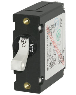 Blue Sea 7197 A-Series White Toggle Circuit Breaker - Single Pole 2.5A [7197]