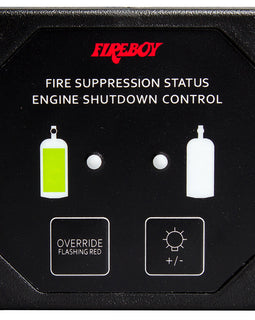 Fireboy-Xintex Deluxe Helm Display w/Membrane Switch, Remote Horn  LEDs f/Engine Shutdown System - Black Bezel Display [DU-SBH-20-R]