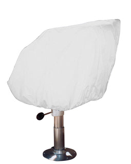 Taylor Made Helm/Bucket/Fixed Back Boat Seat Cover - Vinyl White [40230]