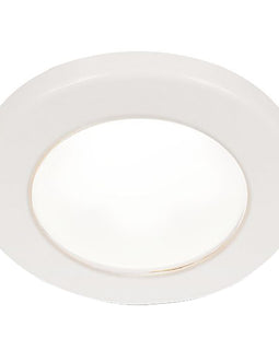 Hella Marine EuroLED 75 3" Round Screw Mount Down Light - White LED - White Plastic Rim - 12V [958110011]