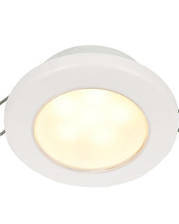 Hella Marine EuroLED 75 3" Round Spring Mount Down Light - Warm White LED - White Plastic Rim - 12V [958109511]