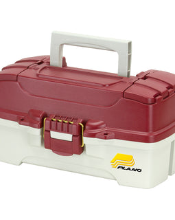 Plano 1-Tray Tackle Box w/Duel Top Access - Red Metallic/Off White [620106]