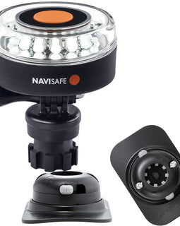 Navisafe Navilight 360 2NM White w/Navimount Base  RIB Mount - Black [040KIT2]