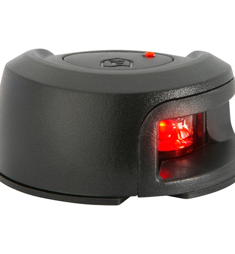 Attwood LightArmor Deck Mount Navigation Light - Black Composite - Port (red) - 2NM [NV2012PBR-7]