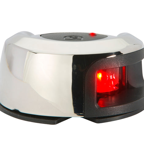 Attwood LightArmor Deck Mount Navigation Light - Stainless Steel - Port (red) - 2NM [NV2012SSR-7]