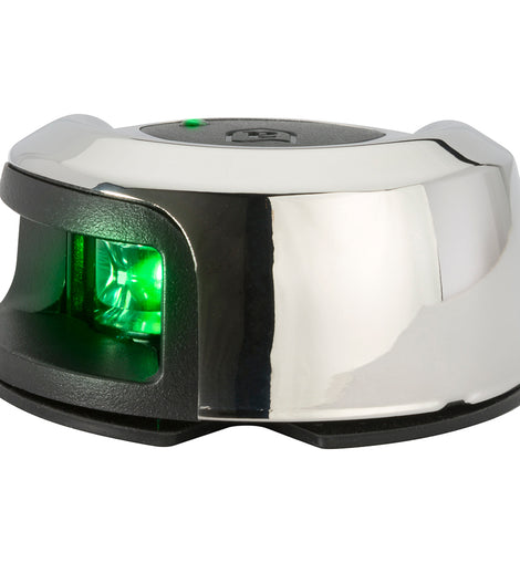 Attwood LightArmor Deck Mount Navigation Light - Stainless Steel - Starboard (green) - 2NM [NV2012SSG-7]