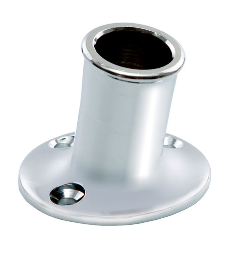 Whitecap Top-Mounted Flag Pole Socket CP/Brass - 3/4