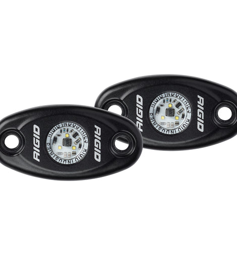 RIGID Industries A-Series Black High Power LED Light - Pair - Blue [482113]