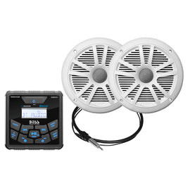 Boss Audio MCKGB450W.6 Marine Stereo  6.5" Speaker Kit - White [MCKGB450W.6]