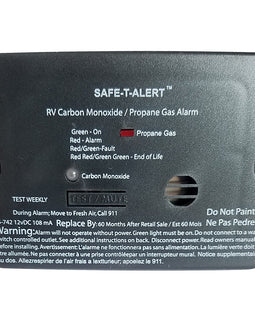 Safe-T-Alert Combo Carbon Monoxide Propane Alarm - Flush Mount - Mini - Black [25-742-BL]