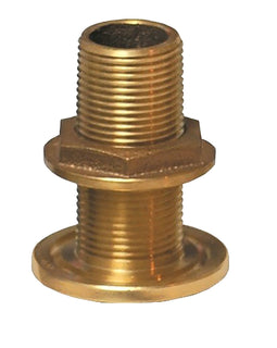 GROCO 3/4" NPS NPT Combo Bronze Thru-Hull Fitting w/Nut [TH-750-W]