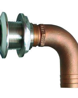 GROCO 1-1/4" 90 Degree Hose Thru-Hull Fitting [HTHC-1250-S]