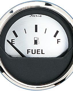 Faria Spun Silver 2" Fuel Level Gauge (E-1/2-F) [16001]