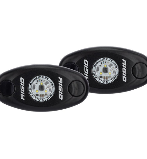 RIGID Industries A-Series Black Low Power LED Light Pair - Red [482043]