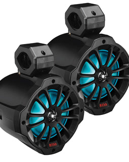 Boss Audio 6.5" B62RGB Amplified RGB Waketower Speakers - Matte Black - 750W [B62RGB]