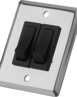 Sea-Dog Double Gang Wall Switch - Stainless Steel [403020-1]
