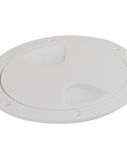 Sea-Dog Screw-Out Deck Plate - White - 4" [335740-1]