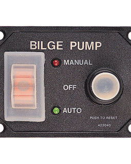 Sea-Dog Splash Guard Bilge Pump Panel w/Circuit [423046-1]