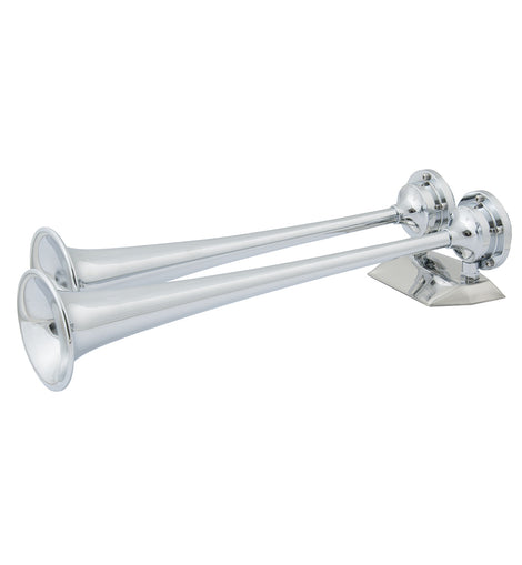 Marinco 12V Chrome Plated Dual Trumpet Air Horn [10106]