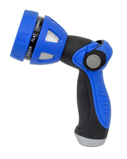 HoseCoil Thumb Lever Nozzle w/Metal Body  Nine Pattern Adjustable Spray Head [WN815]