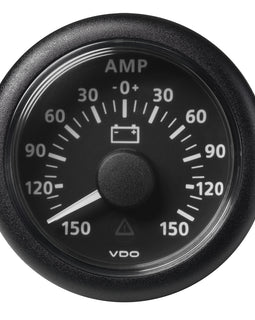 Veratron 52MM (2-1/16") ViewLine Battery Status Gauge -150/+150AMP - Black Dial  Bezel [A2C59512329]