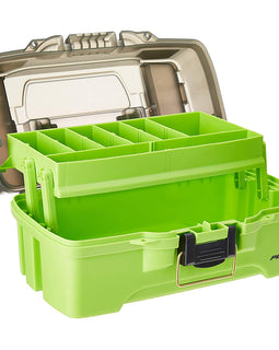 Plano 1-Tray Tackle Box w/Dual Top Access - Smoke  Bright Green [PLAMT6211]