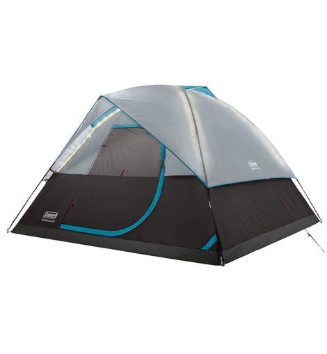 Coleman OneSource Rechargeable 4-Person Camping Dome Tent w/Airflow System  LED Lighting [2000035457]
