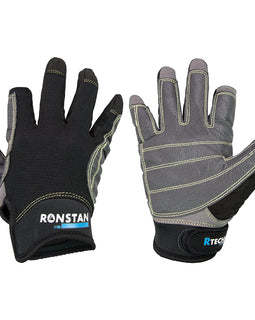 Ronstan Sticky Race Gloves - 3-Finger - Black - XS [CL740XS]