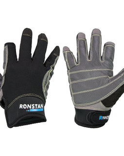 Ronstan Sticky Race Gloves - 3-Finger - Black - L [CL740L]