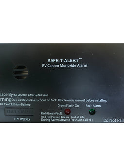 Safe-T-Alert SA-340 Black RV Battery Powered CO Detector - Rectangle [SA-340-BL]