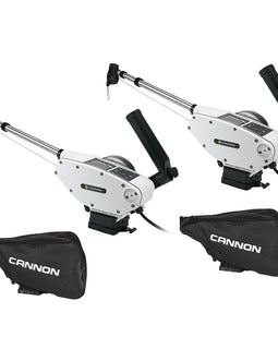 Cannon Optimum 10 Tournament Series (TS) BT Electric Downrigger 2-Pack w/Black Covers [1902340X2/COVERS]
