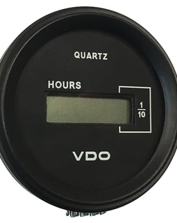 VDO Cockpit Marine 52mm (2-1/16") LCD Hourmeter - Black Dial/Chrome Bezel [331-546]
