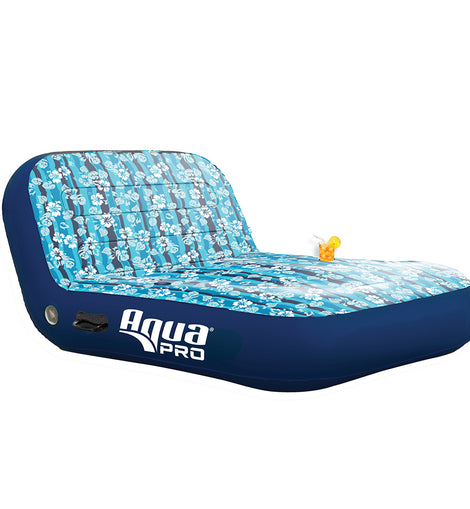 Aqua Leisure Ultra Cushioned Comfort Lounge Hawaiian Wave Print - 2-Person [APL17011S2]