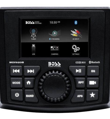 Boss Audio MGV520B Marine Stereo w/AM/FM/BT/USB/Rear Camera [MGV520B]