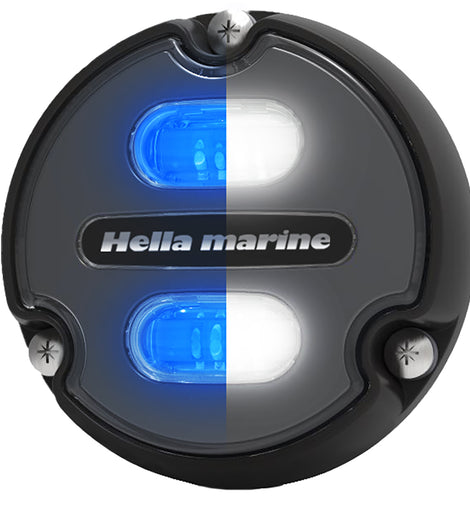 Hella Marine Apelo A1 Blue White Underwater Light - 1800 Lumens - Black Housing - Charcoal Lens [016145-001]