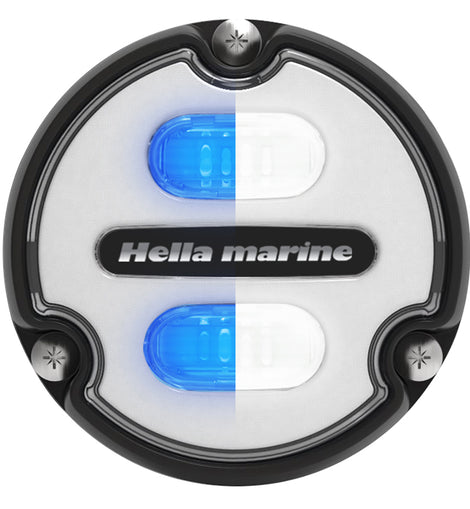 Hella Marine Apelo A1 Blue White Underwater Light - 1800 Lumens - Black Housing - White Lens [016145-011]