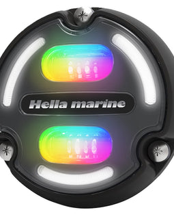 Hella Marine A2 RGB Underwater Light - 3000 Lumens - Black Housing - Charcoal Lens w/Edge Light [016148-001]