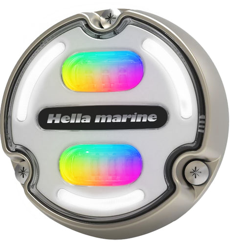 Hella Marine Apelo A2 RGB Underwater Light - 3000 Lumens - Bronze Housing - White Lens w/Edge Light [016148-101]