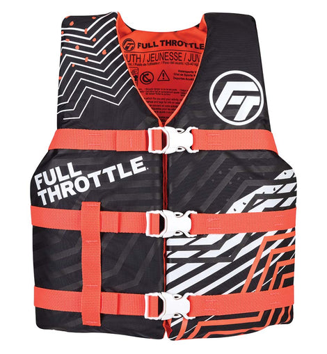 Full Throttle Youth Nylon Life Jacket - Pink/Black [112200-105-002-22]