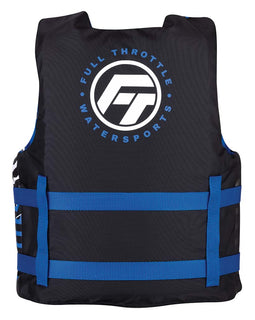 Full Throttle Youth Nylon Life Jacket - Blue/Black [112200-500-002-22]