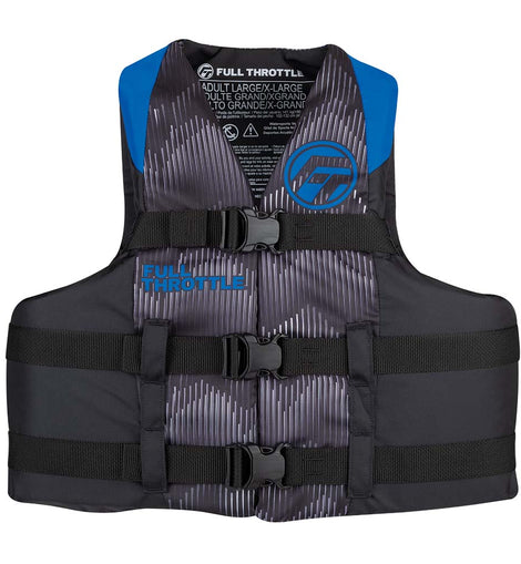 Full Throttle Adult Nylon Life Jacket - S/M - Blue/Black [112200-500-030-22]