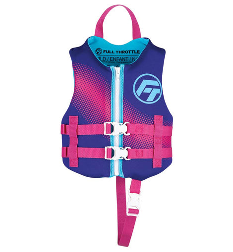 Full Throttle Child Rapid-Dry Life Jacket -Purple [142100-600-001-22]