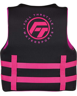 Full Throttle Youth Rapid-Dry Life Jacket - Pink/Black [142100-105-002-22]