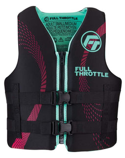 Full Throttle Adult Rapid-Dry Life Jacket - S/M - Aqua/Black [142100-505-030-22]